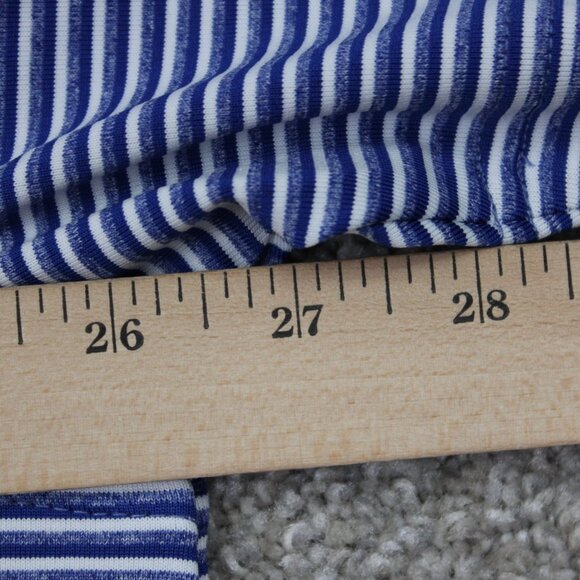 Cutter & Buck Polo Shirt Mens XL Blue/White Stretch S/S Golf Torrey Pines Logo - Picture 12 of 14